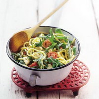 Recept van Spaghetti met rucola op Receptenenzo