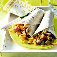 Recepten en zo: Wraps met kip, ananas en nectarines