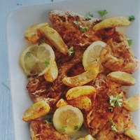 Recept van Schnitzel met citroenbotersaus op Receptenenzo