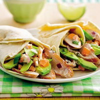 Recepten en zo: Wraps met gerookte kipfilet